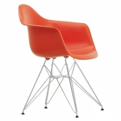 New Eames Plastic Chair DAR Chroom Onderstel Eetkamerstoelen