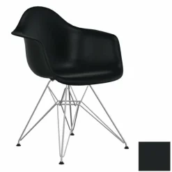 New Eames Plastic Chair DAR Chroom Onderstel Eetkamerstoelen
