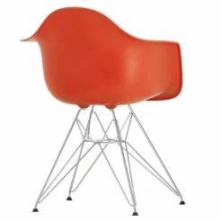 New Eames Plastic Chair DAR Chroom Onderstel Eetkamerstoelen