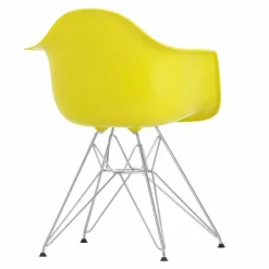 New Eames Plastic Chair DAR Chroom Onderstel Eetkamerstoelen