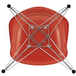 New Eames Plastic Chair DAR Chroom Onderstel Eetkamerstoelen
