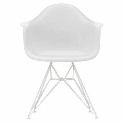 Discount Eames Plastic Chair DAR Wit Onderstel Eetkamerstoelen