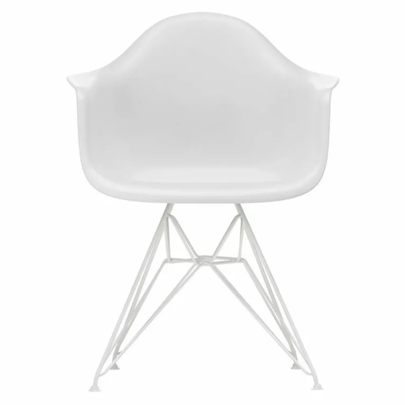 Discount Eames Plastic Chair DAR Wit Onderstel Eetkamerstoelen