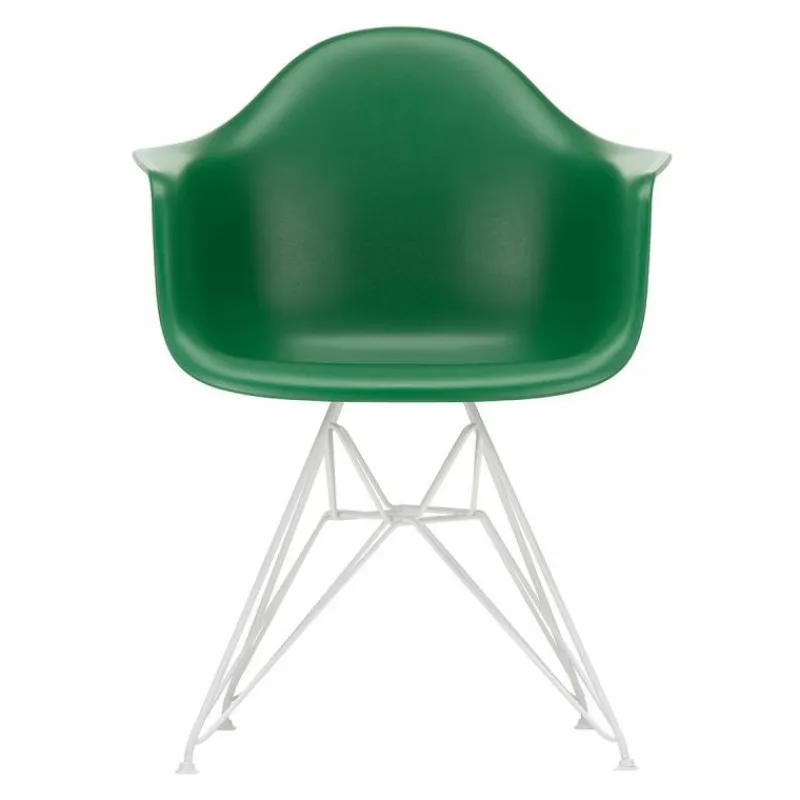 Discount Eames Plastic Chair DAR Wit Onderstel Eetkamerstoelen