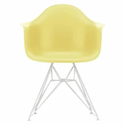 Discount Eames Plastic Chair DAR Wit Onderstel Eetkamerstoelen
