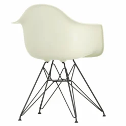 Outlet Eames Plastic Chair DAR Zwart Onderstel Tuinstoelen|Eetkamerstoelen