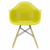 Hot Eames Plastic Chair DAW Esdoorn Gelig Eetkamerstoelen