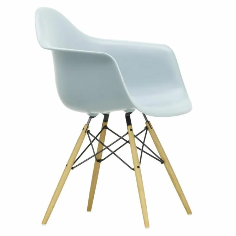 Hot Eames Plastic Chair DAW Esdoorn Gelig Eetkamerstoelen