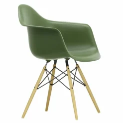 Hot Eames Plastic Chair DAW Esdoorn Gelig Eetkamerstoelen