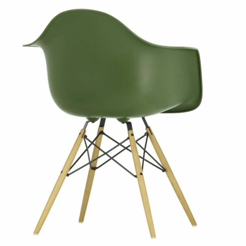 Hot Eames Plastic Chair DAW Esdoorn Gelig Eetkamerstoelen