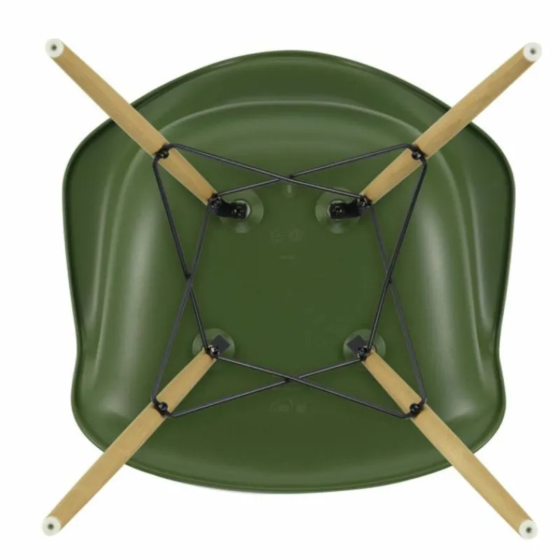 Hot Eames Plastic Chair DAW Esdoorn Gelig Eetkamerstoelen