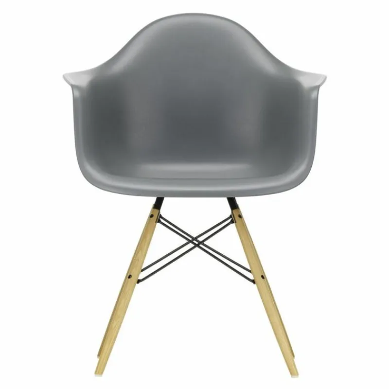 Hot Eames Plastic Chair DAW Esdoorn Gelig Eetkamerstoelen
