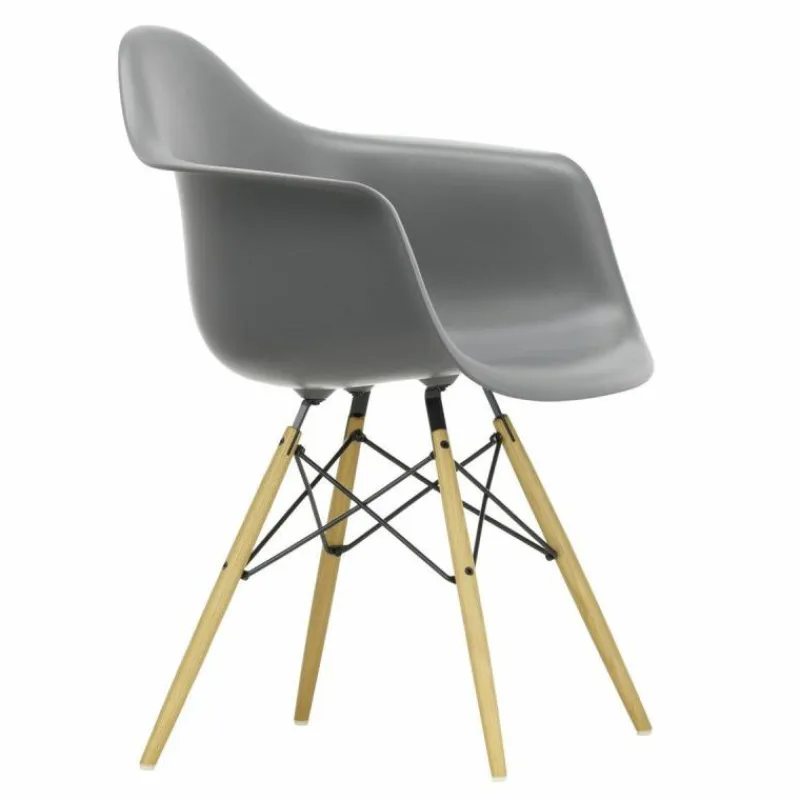 Hot Eames Plastic Chair DAW Esdoorn Gelig Eetkamerstoelen