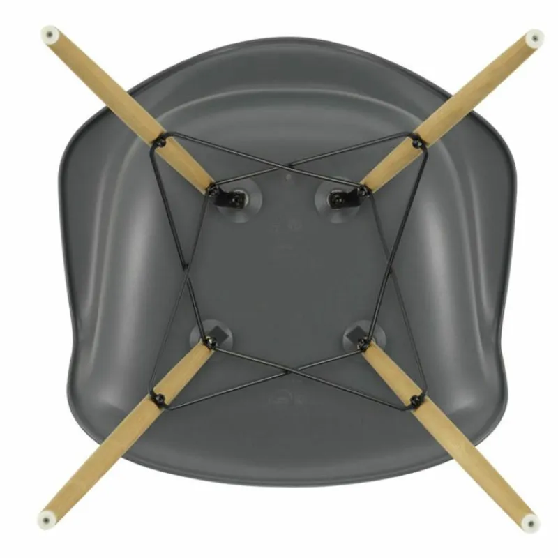 Hot Eames Plastic Chair DAW Esdoorn Gelig Eetkamerstoelen