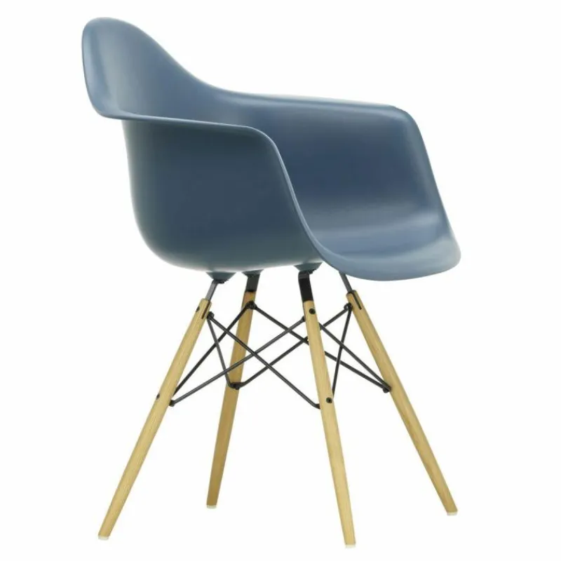 Hot Eames Plastic Chair DAW Esdoorn Gelig Eetkamerstoelen