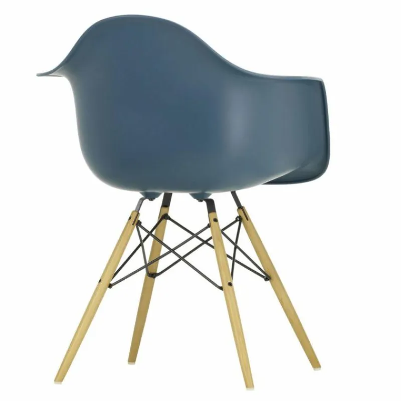 Hot Eames Plastic Chair DAW Esdoorn Gelig Eetkamerstoelen