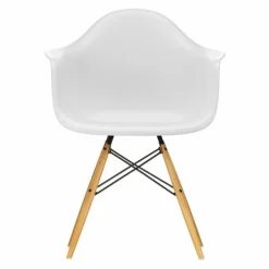 Hot Eames Plastic Chair DAW Esdoorn Gelig Eetkamerstoelen