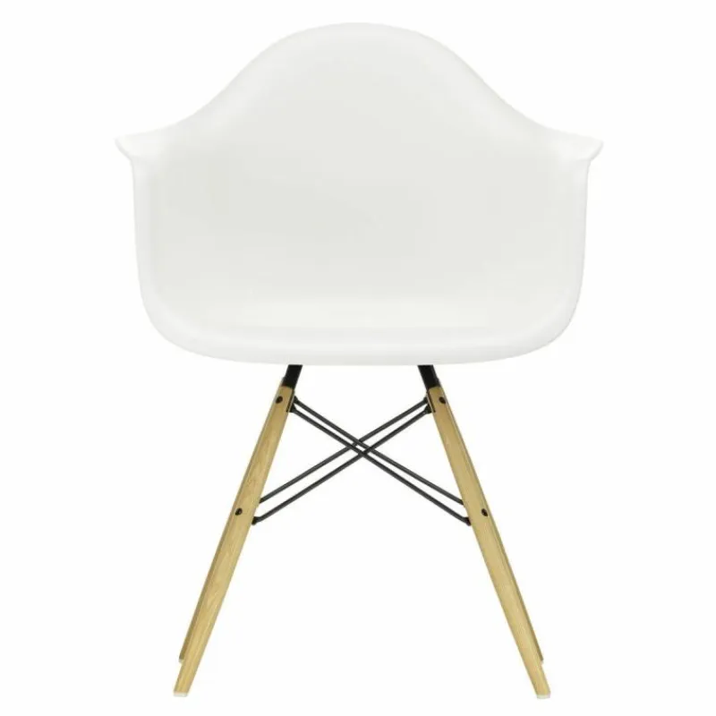 Hot Eames Plastic Chair DAW Esdoorn Gelig Eetkamerstoelen