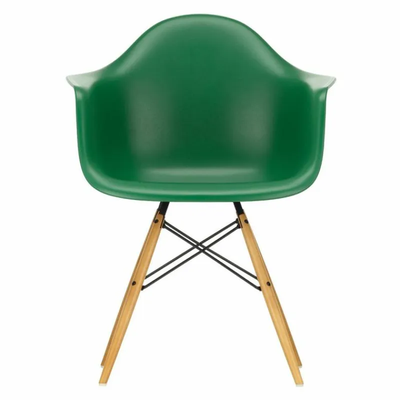 Hot Eames Plastic Chair DAW Esdoorn Gelig Eetkamerstoelen