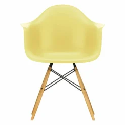 Hot Eames Plastic Chair DAW Esdoorn Gelig Eetkamerstoelen