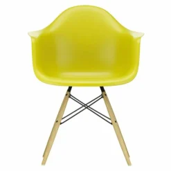 Hot Eames Plastic Chair DAW Esdoorn Gelig Eetkamerstoelen
