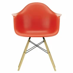 Hot Eames Plastic Chair DAW Esdoorn Gelig Eetkamerstoelen