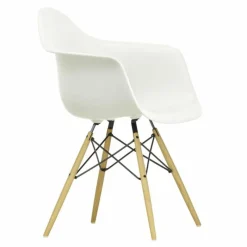 Hot Eames Plastic Chair DAW Esdoorn Gelig Eetkamerstoelen