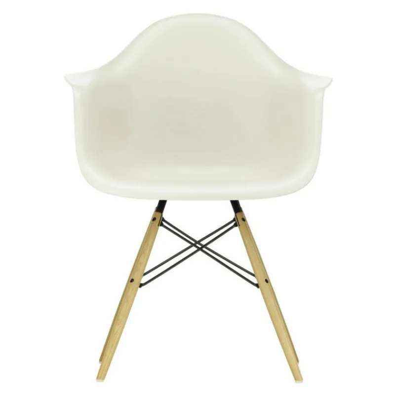 Hot Eames Plastic Chair DAW Esdoorn Gelig Eetkamerstoelen