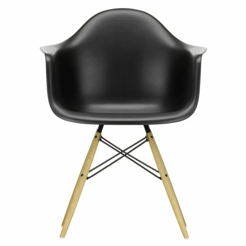 Hot Eames Plastic Chair DAW Esdoorn Gelig Eetkamerstoelen