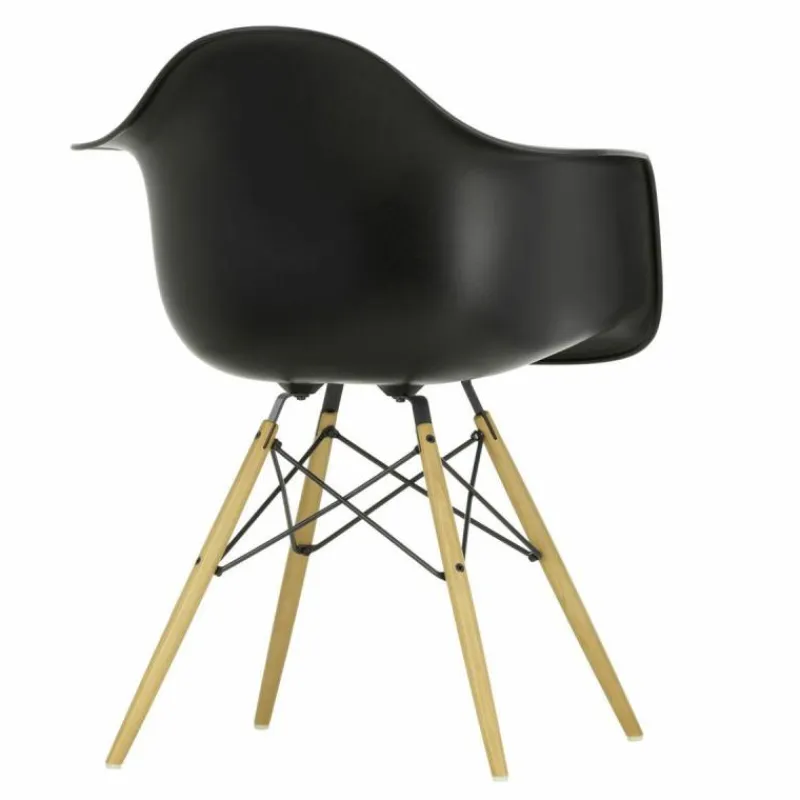 Hot Eames Plastic Chair DAW Esdoorn Gelig Eetkamerstoelen