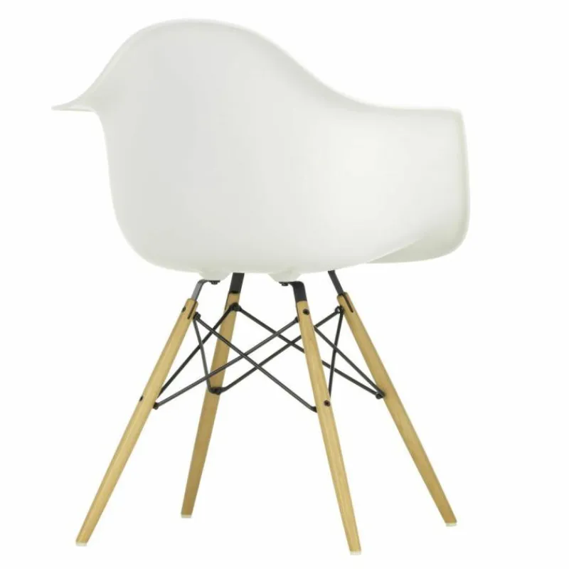 Hot Eames Plastic Chair DAW Esdoorn Gelig Eetkamerstoelen