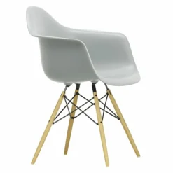 Hot Eames Plastic Chair DAW Esdoorn Gelig Eetkamerstoelen