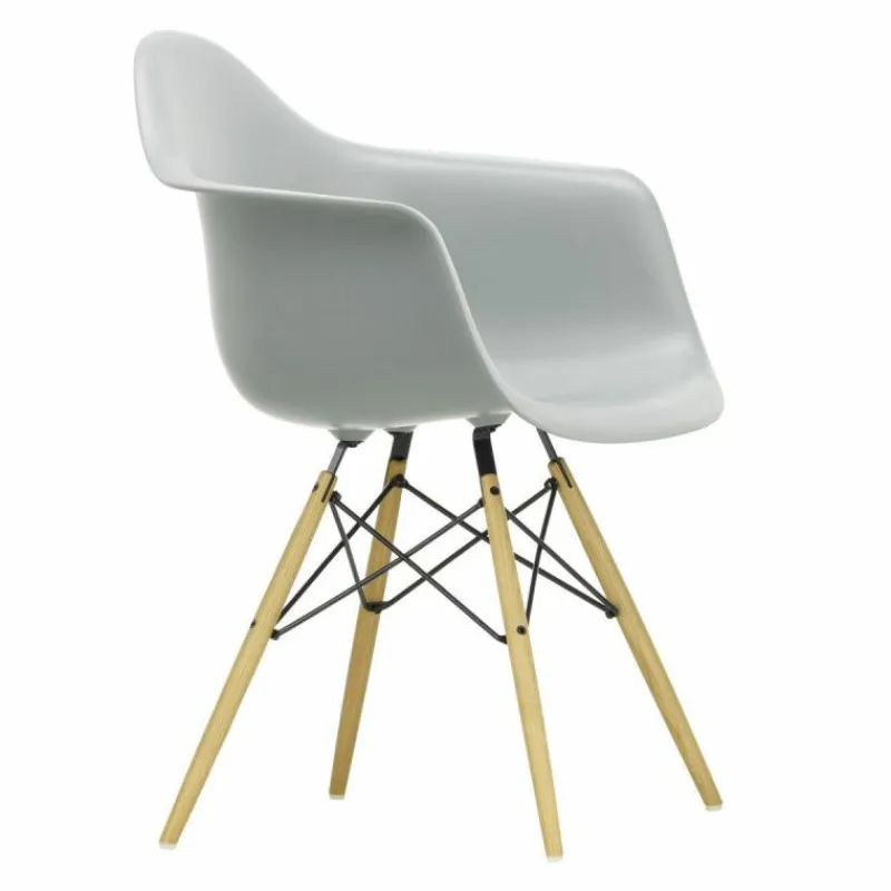 Hot Eames Plastic Chair DAW Esdoorn Gelig Eetkamerstoelen