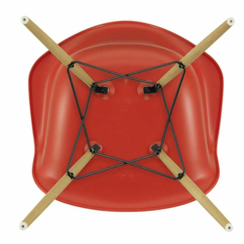 Hot Eames Plastic Chair DAW Esdoorn Gelig Eetkamerstoelen