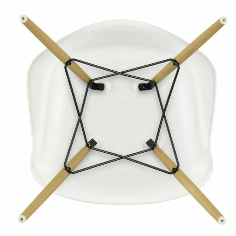 Hot Eames Plastic Chair DAW Esdoorn Gelig Eetkamerstoelen