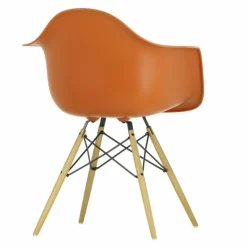 Hot Eames Plastic Chair DAW Esdoorn Gelig Eetkamerstoelen