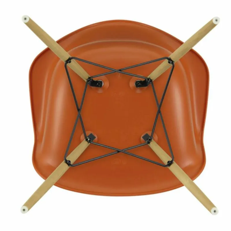 Hot Eames Plastic Chair DAW Esdoorn Gelig Eetkamerstoelen