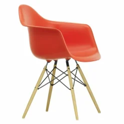 Hot Eames Plastic Chair DAW Esdoorn Gelig Eetkamerstoelen