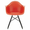 Clearance Eames Plastic Chair DAW Esdoorn Zwart Eetkamerstoelen
