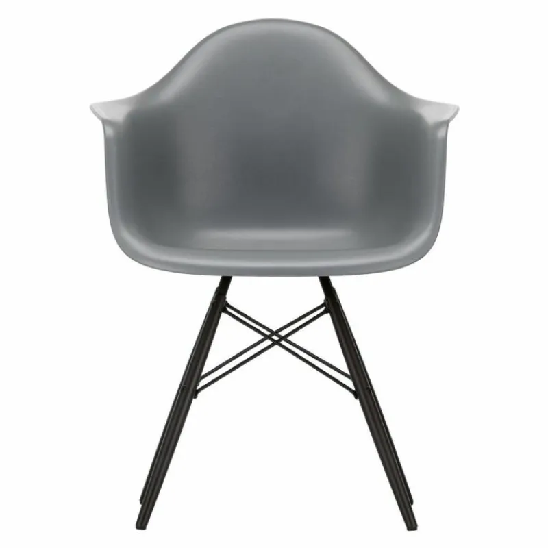 Clearance Eames Plastic Chair DAW Esdoorn Zwart Eetkamerstoelen