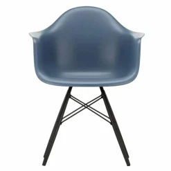 Clearance Eames Plastic Chair DAW Esdoorn Zwart Eetkamerstoelen