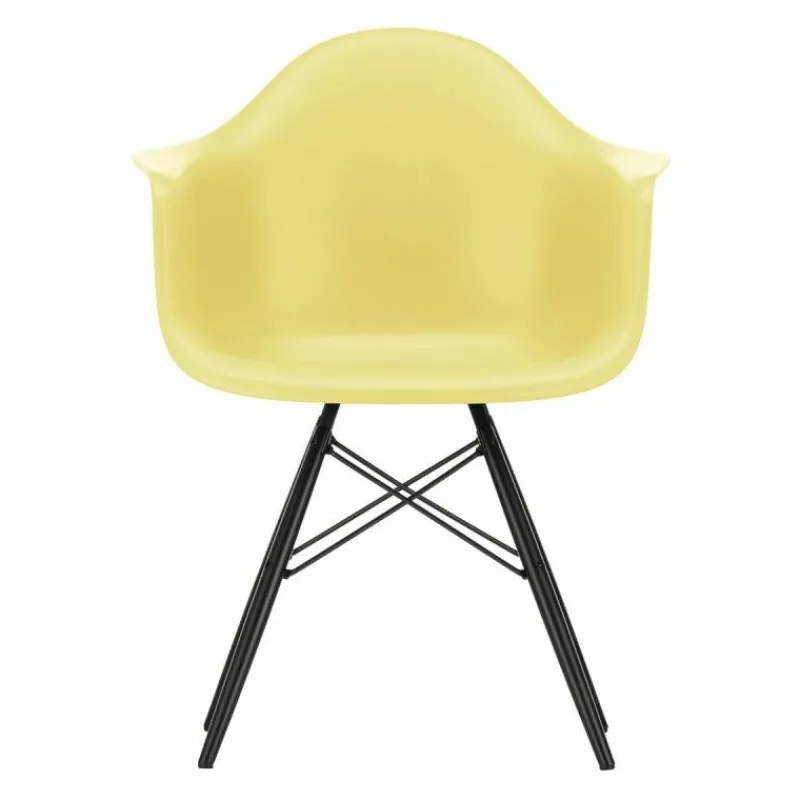 Clearance Eames Plastic Chair DAW Esdoorn Zwart Eetkamerstoelen