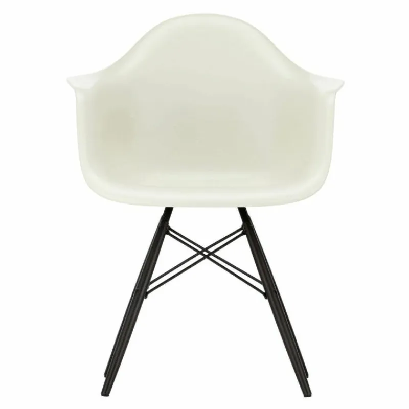 Clearance Eames Plastic Chair DAW Esdoorn Zwart Eetkamerstoelen