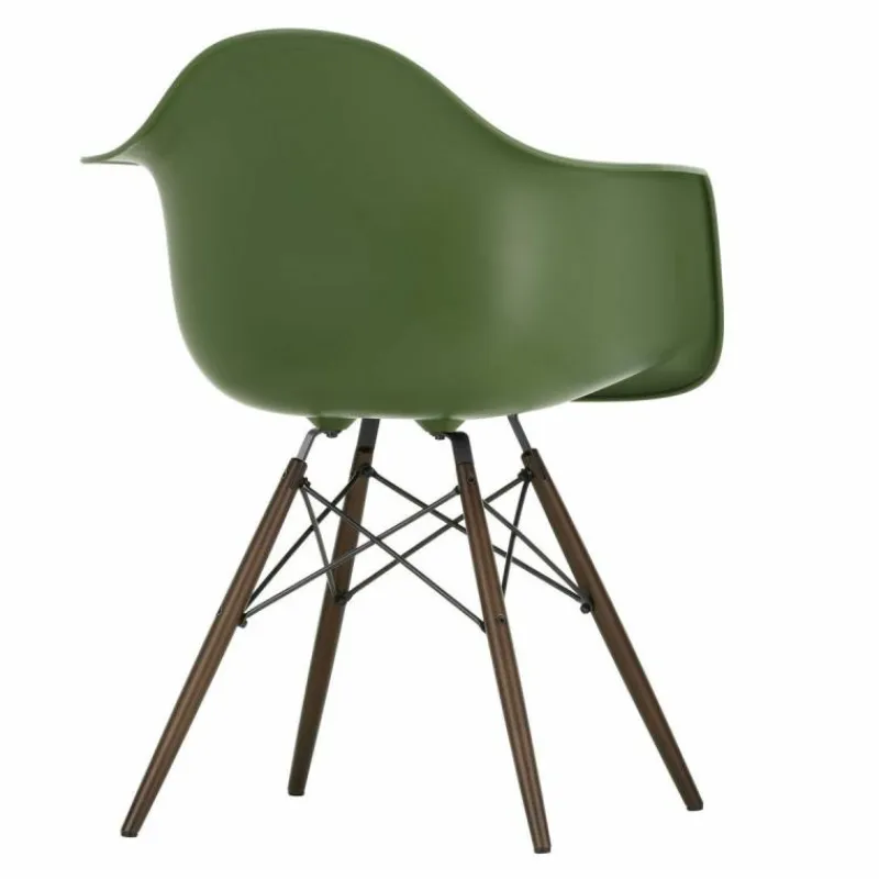 Eames Plastic Chair DAW Esdoorn Donker Eetkamerstoelen