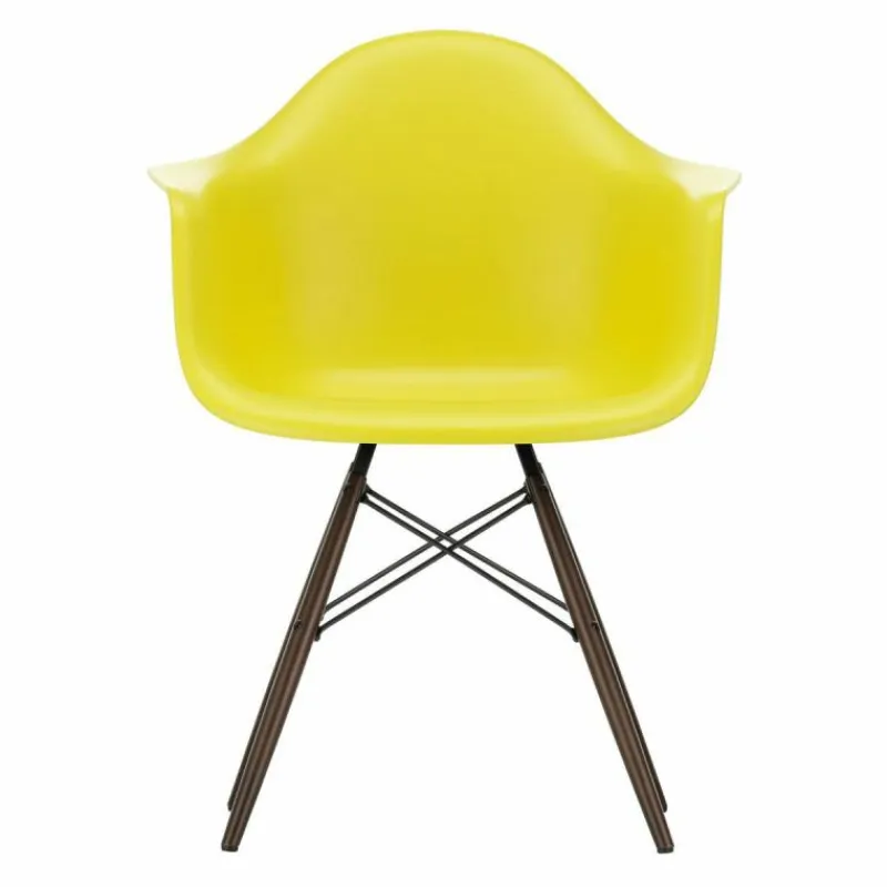 Eames Plastic Chair DAW Esdoorn Donker Eetkamerstoelen