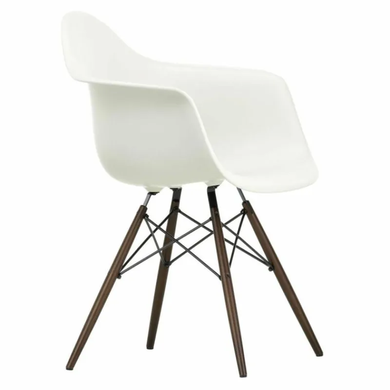 Eames Plastic Chair DAW Esdoorn Donker Eetkamerstoelen