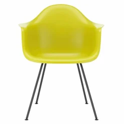 Hot Eames Plastic Chair DAX Zwart Onderstel Tuinstoelen|Eetkamerstoelen