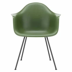 Hot Eames Plastic Chair DAX Zwart Onderstel Tuinstoelen|Eetkamerstoelen