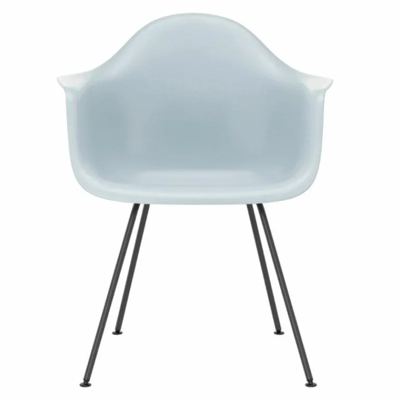 Hot Eames Plastic Chair DAX Zwart Onderstel Tuinstoelen|Eetkamerstoelen
