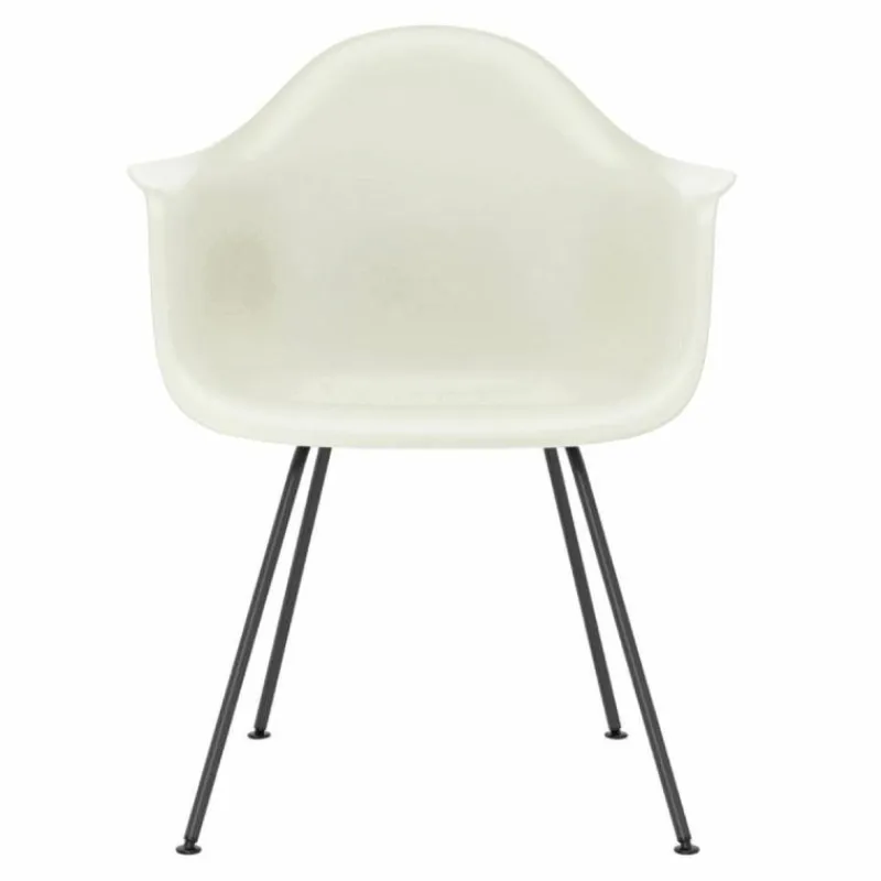 Hot Eames Plastic Chair DAX Zwart Onderstel Tuinstoelen|Eetkamerstoelen